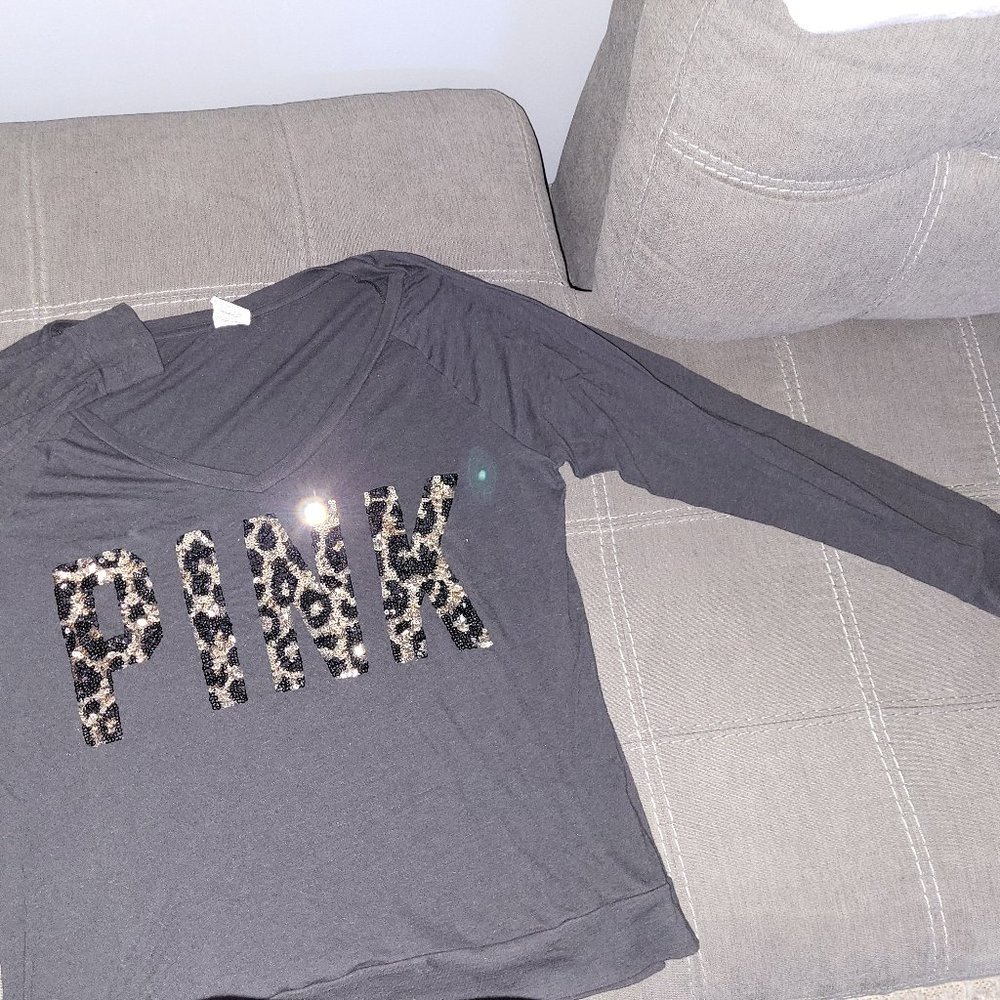 PINK-VS 3/4 length shirt